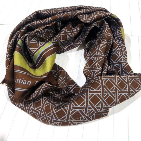Christian Dior Vintage scarf silk long - Picture 1 of 8